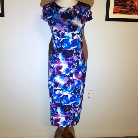 Multicolored dress with full length zipper - Picture 2 of 11